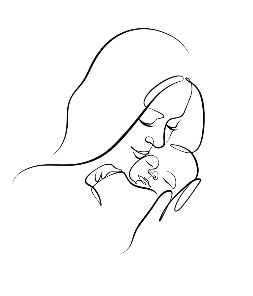 Custom personalized Family Line Art from a Photo